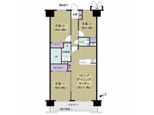 【千葉県/松戸市六高台】ハートフルシティ松戸六高台スクエア壱 間取り図