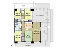 【千葉県/鎌ケ谷市東中沢】モア・ステージ新鎌ヶ谷 間取り図