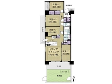 【千葉県/八千代市緑が丘西】シティテラス八千代緑が丘ブリーズコート 間取り図