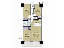 【東京都/江東区東砂】ライオンズステージ　キャピタルイースト 間取り図