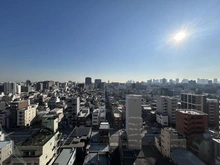 【東京都/江東区扇橋】メイツ深川住吉 外観：１４階南向きのバルコニー眺望