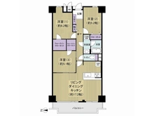 【東京都/江東区東砂】仙台堀公園ハイツ 間取り図