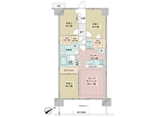 【東京都/町田市小山ヶ丘】リーフィアレジデンス橋本 間取り図