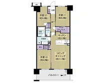 【神奈川県/海老名市中央】エンゼルソルスイート海老名 間取り図