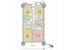 【神奈川県/相模原市中央区矢部新町】ワンズシティ 間取り図