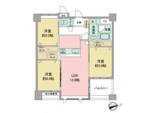 【神奈川県/相模原市中央区相模原】ルイシャトレ相模原 間取り図
