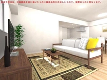 【東京都/町田市鶴間】グランノエル南町田 リビング　※完成予想CGのため、実際と異なります。