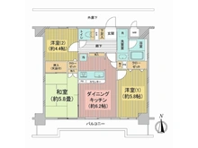 【神奈川県/海老名市中央】ロイヤルステージ海老名ＩＩＩ 間取り図
