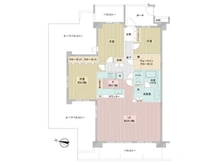 【東京都/西東京市芝久保町】パークウエスト東京イーストブロック棟 間取り図