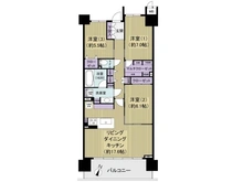 【東京都/西東京市芝久保町】パークウエスト東京イーストブロック棟 間取り図
