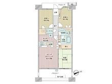 【東京都/稲城市矢野口】グローブスクエア 間取り図