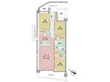 【神奈川県/川崎市麻生区上麻生】アデニウム上麻生 間取り図