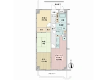 【東京都/多摩市豊ヶ丘】サンライズマンション多摩センター 間取り図