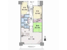 【神奈川県/横浜市港北区樽町】ナイスグランソレイユ横濱綱島 間取り図