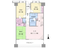 【神奈川県/横浜市港北区樽町】クリオ綱島東壱番館 間取り図