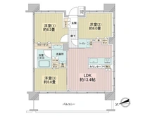 【神奈川県/横浜市金沢区富岡東】クリオ横浜シーサイド 間取り図