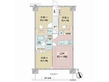 【神奈川県/横浜市金沢区富岡東】プレシス横浜ベイサイド 間取り図