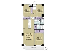【神奈川県/川崎市宮前区有馬】ルミネ鷺沼第2 間取り図