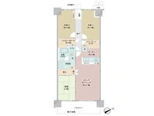 【神奈川県/川崎市宮前区犬蔵】グレーシアガーデンたまプラーザ 間取り図