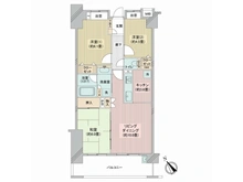 【東京都/東久留米市下里】日神パレステージ東久留米WEST 間取り図
