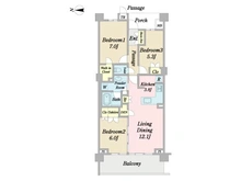 【東京都/杉並区成田東】プラウドシティ阿佐ヶ谷ヴィラ 間取り図
