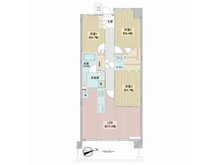 【東京都/練馬区豊玉南】ルネアクアパークスビューフロント 間取り図
