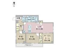 【東京都/杉並区上高井戸】サンハイツ八幡山　B棟 間取り図