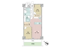 【東京都/中央区日本橋中洲】日商岩井日本橋浜町マンション 間取り図