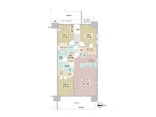 【東京都/世田谷区千歳台】プラウド世田谷千歳台 間取り図