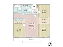 【東京都/世田谷区千歳台】祖師谷ビューグリーン 間取り図