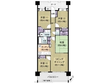 【埼玉県/川口市朝日】コスモ川口ガーデンパークス 間取り図