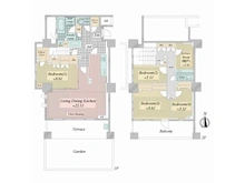 【神奈川県/川崎市中原区上小田中】イニシア武蔵新城 間取り図