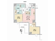 【東京都/新宿区戸山】ザ・パークハウス早稲田 間取り図