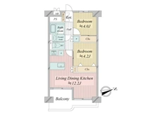 【東京都/新宿区下落合】トキワパレス 間取り図