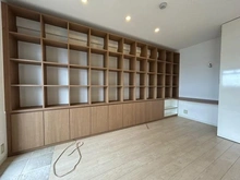 【大阪府/大阪市城東区新喜多東】四季彩都いちょう館B棟 LDKの一面壁収納スペース♪デスク棚もあります♪