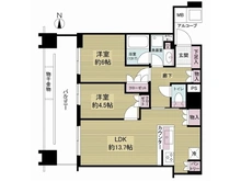 【大阪府/大阪市中央区北浜東】パークタワー北浜 間取り図