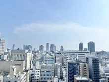 【大阪府/大阪市西区新町】プレサンスレジェンド大阪新町タワー 外観：南側眺望：あべのハルカスまで見渡すことが出来ます※天候による