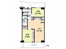 【大阪府/大阪市北区豊崎】日商岩井中津マンション 間取り図