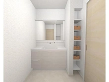 【大阪府/大阪市西淀川区花川】アリストリバーサイド・ビュータワー 洗面台・洗面所