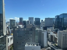 【大阪府/大阪市北区豊崎】ザ・ファインタワー梅田豊崎 外観：南側眺望 HEP FIVEの観覧車や梅田の眺望が望めます。