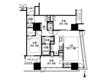 【大阪府/大阪市西区靱本町】プレミストタワー靭本町 間取り図