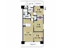 【大阪府/大阪市都島区都島北通】キングマンション都島Ｉ 間取り図