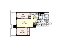 【大阪府/大阪市浪速区湊町】ローレルタワー難波 間取り図