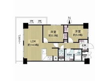 【大阪府/大阪市城東区中央】日商岩井野江マンション 間取り図