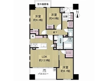 【大阪府/大阪市城東区関目】クレアシティ関目 間取り図