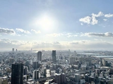 【大阪府/大阪市北区大淀南】グランドメゾン新梅田タワーTHE　CLUB　RESIDENCE 外観：南西側眺望♪大阪湾・明石海峡大橋まで見渡せます♪※天候による