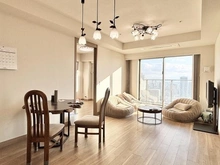 【大阪府/大阪市北区大淀南】グランドメゾン新梅田タワーTHE　CLUB　RESIDENCE 約14.8帖のLDK♪リビング・ダイニング部分に床暖房あり♪