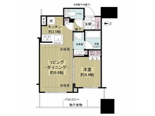 【大阪府/大阪市中央区安土町】シティタワー大阪本町 間取り図
