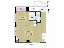 【大阪府/大阪市北区天満】朝日プラザ東天満 間取り図