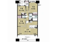【大阪府/大阪市城東区古市】ウィズパークス大阪 間取り図